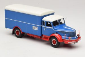 Krupp Titan Box Truck Blue Red Minichamps 1:43 439069040 Diecast - image 4 of 6