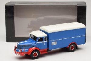 Krupp Titan Box Truck Blue Red Minichamps 1:43 439069040 Diecast - image 6 of 6