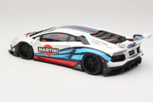 Lamborghini Aventador LB Works Martini Livery AUTOart 1:18 79185 Composite - image 7 of 8