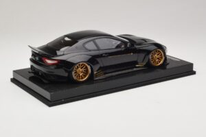 Maserati GranTurismo Liberty Walk Black with Gold Wheels AB Models 1:18 MAS-LB08-C Resin - image 2 of 7