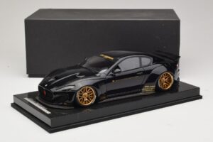 Maserati GranTurismo Liberty Walk Black with Gold Wheels AB Models 1:18 MAS-LB08-C Resin - image 6 of 7