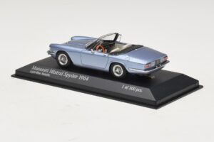 Maserati Mistral Spyder Light Blue Metallic Minichamps 1:43 437123432 Diecast - image 3 of 4