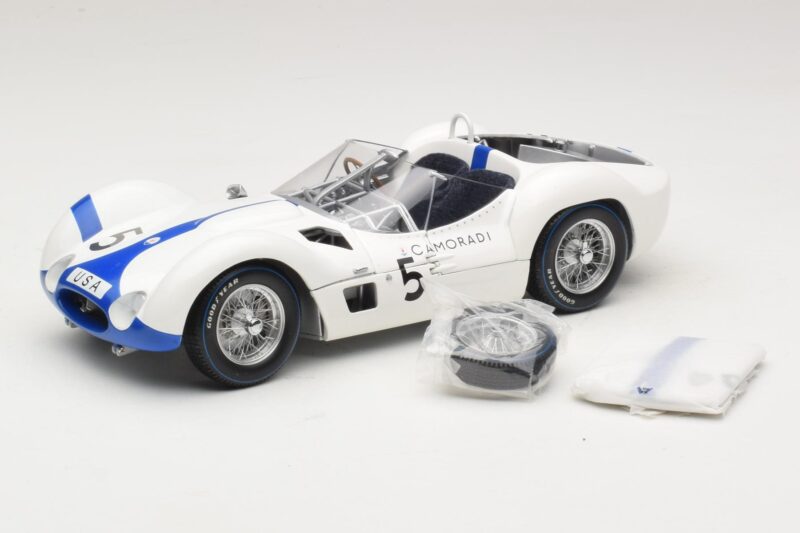 Maserati Tipo 61 #5 S. Moss / D. Gurney Camoradi ADAC 1000km Nurburgring Winner 1960 Minichamps 1:18 Maserati Tipo 61 #5 S. Moss / D. Gurney Camoradi ADAC 1000km Nurburgring Winner 1960 Minichamps 1:18 100601205 Diecast