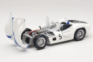 Maserati Tipo 61 #5 S. Moss / D. Gurney Camoradi ADAC 1000km Nurburgring Winner 1960 Minichamps 1:18 100601205 Diecast - image 2 of 8