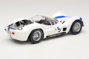 Maserati Tipo 61 #5 S. Moss / D. Gurney Camoradi ADAC 1000km Nurburgring Winner 1960 Minichamps 1:18 100601205 Diecast - image 3 of 8