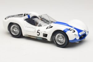Maserati Tipo 61 #5 S. Moss / D. Gurney Camoradi ADAC 1000km Nurburgring Winner 1960 Minichamps 1:18 100601205 Diecast - image 6 of 8