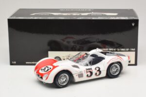 Maserati Tipo 61 #53 B. Krause Los Angeles Times Grand Prix Winner 1960 Minichamps 1:18 100601253 Diecast - image 8 of 8