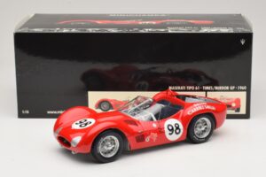 Maserati Tipo 61 #98 C. Shelby Times Mirror Grand Prix for Sportscars 1960 Minichamps 1:18 100601298 Diecast - image 8 of 8