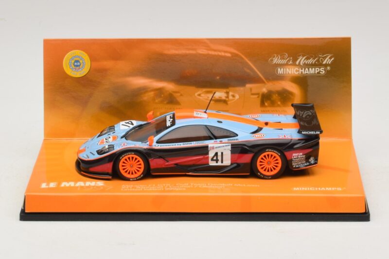 McLaren F1 GTR Gulf Team Davidoff #41 P-H. Raphanel / J-M. Gounon FIA GT Championship 1997 Minichamps 1:43 533174341 Diecast
