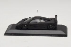 McLaren F1 GTR Prototype Black Matte With Black Wheels Minichamps 1:43 MCLAREN009 Diecast - image 4 of 4