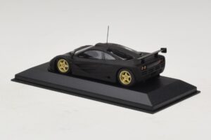 McLaren F1 GTR Prototype Black Matte With Golden Wheels Minichamps 1:43 MCLAREN008 Diecast - image 2 of 4