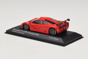 McLaren F1 GTR Prototype World Special Red Minichamps 1:43 MCLAREN007 Diecast - image 2 of 4