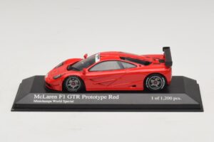 McLaren F1 GTR Prototype World Special Red Minichamps 1:43 MCLAREN007 Diecast - image 3 of 4
