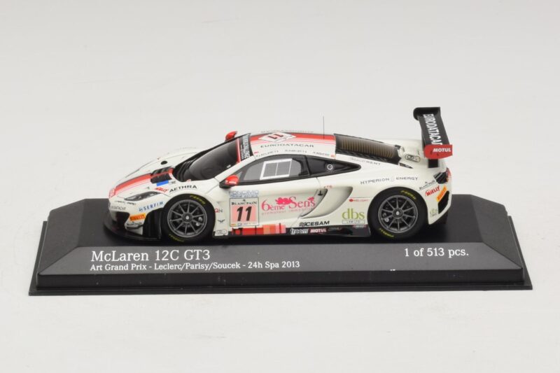 McLaren MP4-12C GT3 #11 Art Grand Prix Leclerc / Parisy 24 Hours of Spa 2013 Minichamps 1:43 437131311 Diecast