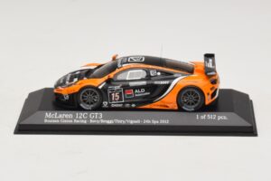 McLaren MP4-12C GT3 #15 Boutsen Racing Bovy / Broggi 24 Hours of Spa 2012 Minichamps 1:43 437121315 Diecast