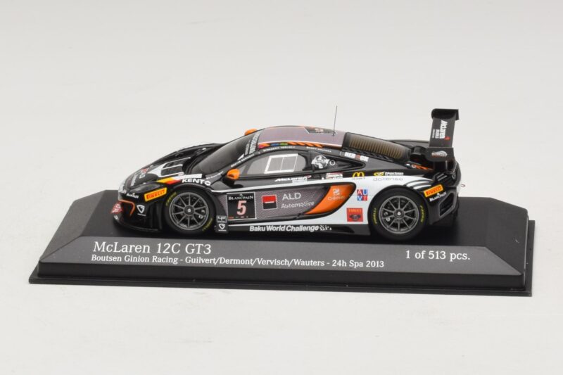 McLaren MP4-12C GT3 #5 Boutsen Racing Guilvert / Dermont 24 Hours of Spa 2013 Minichamps 1:43 McLaren MP4-12C GT3 #5 Boutsen Racing Guilvert / Dermont 24 Hours of Spa 2013 Minichamps 1:43 437131305 Diecast