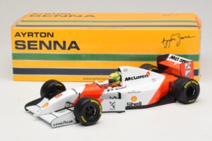 McLaren MP4/8 Ford #8 A. Senna Winner European GP 1993 Minichamps 1:18 540931818 Diecast - image 2 of 7