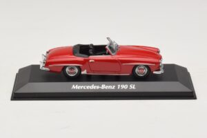 Mercedes 190 SL Red Maxichamps 1:43 940033131-O Diecast
