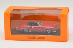 Mercedes 190 SL Red Maxichamps 1:43 940033131-O Diecast - image 4 of 4