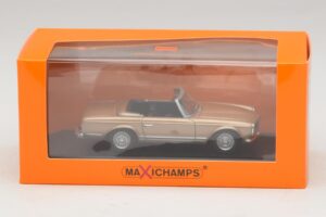 Mercedes 230 SL W113 Gold Metallic Maxichamps 1:43 940032230 Diecast - image 4 of 4