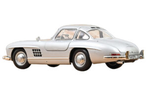 Mercedes 300 SL W198 Gullwing Silver Norev 1:18 183857 Diecast - image 3 of 5