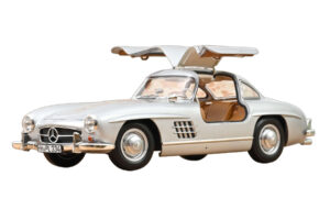 Mercedes 300 SL W198 Gullwing Silver Norev 1:18 183857 Diecast - image 5 of 5