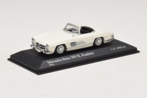 Mercedes 300 SL W198 Roadster White Minichamps 1:43 400039034 Diecast - image 2 of 4