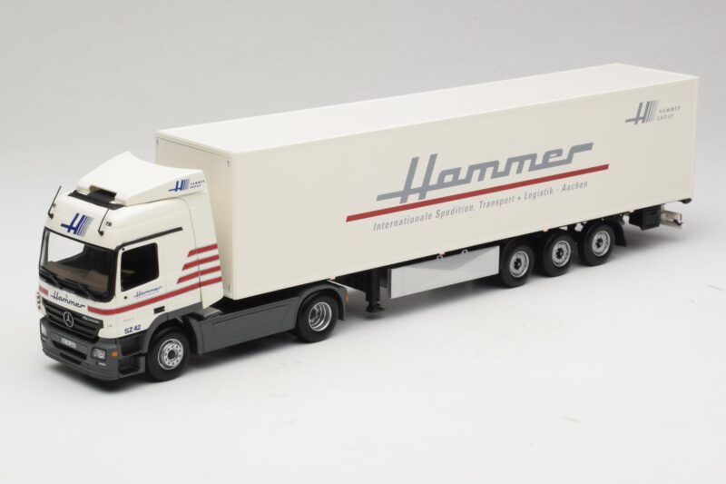 Mercedes Actros 1844LS Koffersattelzug Hammer Aachen Minichamps 1:43 Mercedes Actros 1844LS Koffersattelzug Hammer Aachen Minichamps 1:43 499039105 Diecast