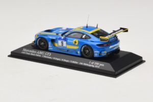 Mercedes AMG GT3 Black Falcon #9 Y. Buurman / M. Engel 24 Hours of Nurburgring 2016 Minichamps 1:43 437163009 Diecast - image 3 of 5