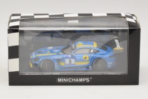Mercedes AMG GT3 Black Falcon #9 Y. Buurman / M. Engel 24 Hours of Nurburgring 2016 Minichamps 1:43 437163009 Diecast - image 5 of 5