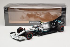 Mercedes AMG Petronas W10 #77 V. Bottas German GP 2019 Minichamps 1:18 110191177 Diecast - image 6 of 7