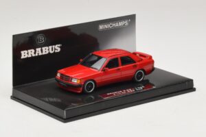 Mercedes Brabus 3.6S 190E W201 Red Minichamps 1:43 437032600 Diecast - image 2 of 5