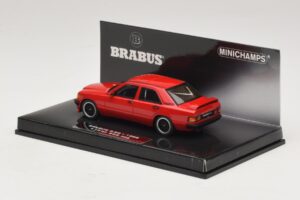 Mercedes Brabus 3.6S 190E W201 Red Minichamps 1:43 437032600 Diecast - image 3 of 5