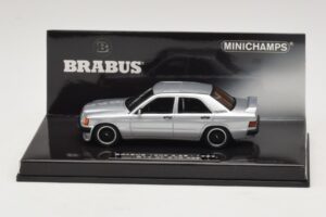 Mercedes Brabus 3.6S 190E W201 Silver Minichamps 1:43 437032604 Diecast