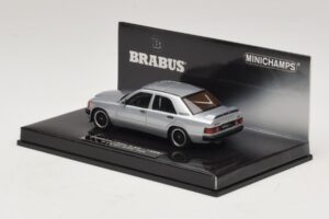 Mercedes Brabus 3.6S 190E W201 Silver Minichamps 1:43 437032604 Diecast - image 3 of 5