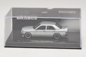 Mercedes Brabus 3.6S 190E W201 Silver Minichamps 1:43 437032604 Diecast - image 4 of 5