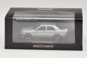 Mercedes Brabus 3.6S 190E W201 Silver Minichamps 1:43 437032604 Diecast - image 5 of 5