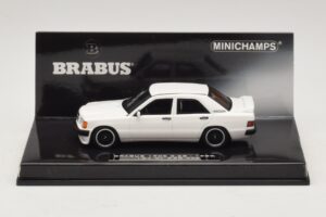 Mercedes Brabus 3.6S 190E W201 White Minichamps 1:43 437032602 Diecast