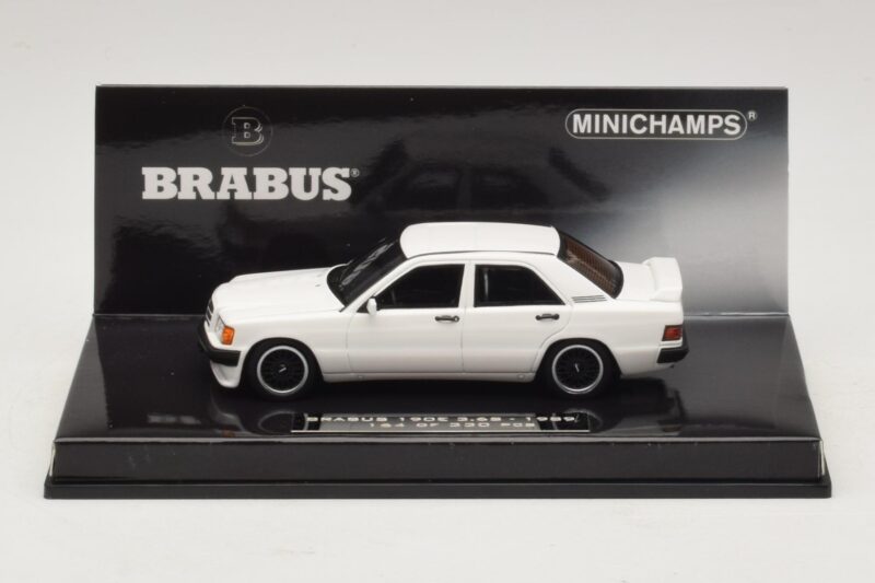 Mercedes Brabus 3.6S 190E W201 White Minichamps 1:43 Mercedes Brabus 3.6S 190E W201 White Minichamps 1:43 437032602 Diecast