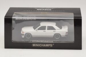 Mercedes Brabus 3.6S 190E W201 White Minichamps 1:43 437032602 Diecast - image 5 of 5
