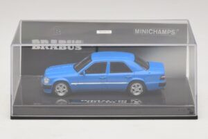 Mercedes Brabus 6.5 500E W124 Blue Minichamps 1:43 437032502 Diecast - image 4 of 5