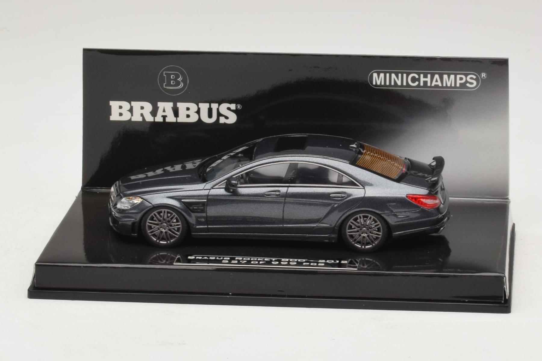 BRABUS ROCKET800 2012-black黒1/43 Minichamps Brabus Rocket 800 C218 1:43 Black Diecast