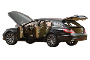 Mercedes CLS Shooting Brake X218 Obsidian Black Metallic Norev 1:18 183944 Diecast - image 2 of 3