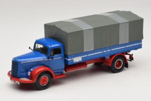 Mercedes L 315 Flatbed Truck Blue Red Minichamps 1:43 439034420 Diecast