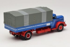 Mercedes L 315 Flatbed Truck Blue Red Minichamps 1:43 439034420 Diecast - image 2 of 6