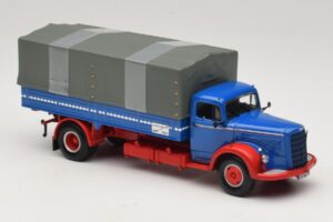 Mercedes L 315 Flatbed Truck Blue Red Minichamps 1:43 439034420 Diecast - image 4 of 6