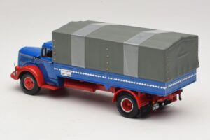 Mercedes L 315 Flatbed Truck Blue Red Minichamps 1:43 439034420 Diecast - image 5 of 6
