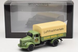 Mercedes L 3500 Flatbed Truck Schenker Minichamps 1:43 439350028 Diecast - image 6 of 6