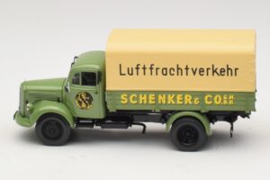 Mercedes L 3500 Flatbed Truck Schenker Minichamps 1:43 439350028 Diecast - image 3 of 6