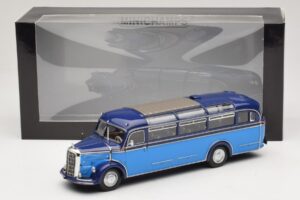 Mercedes O 3500 Bus Light Blue Dark Blue Minichamps 1:43 439360011 Diecast - image 6 of 6